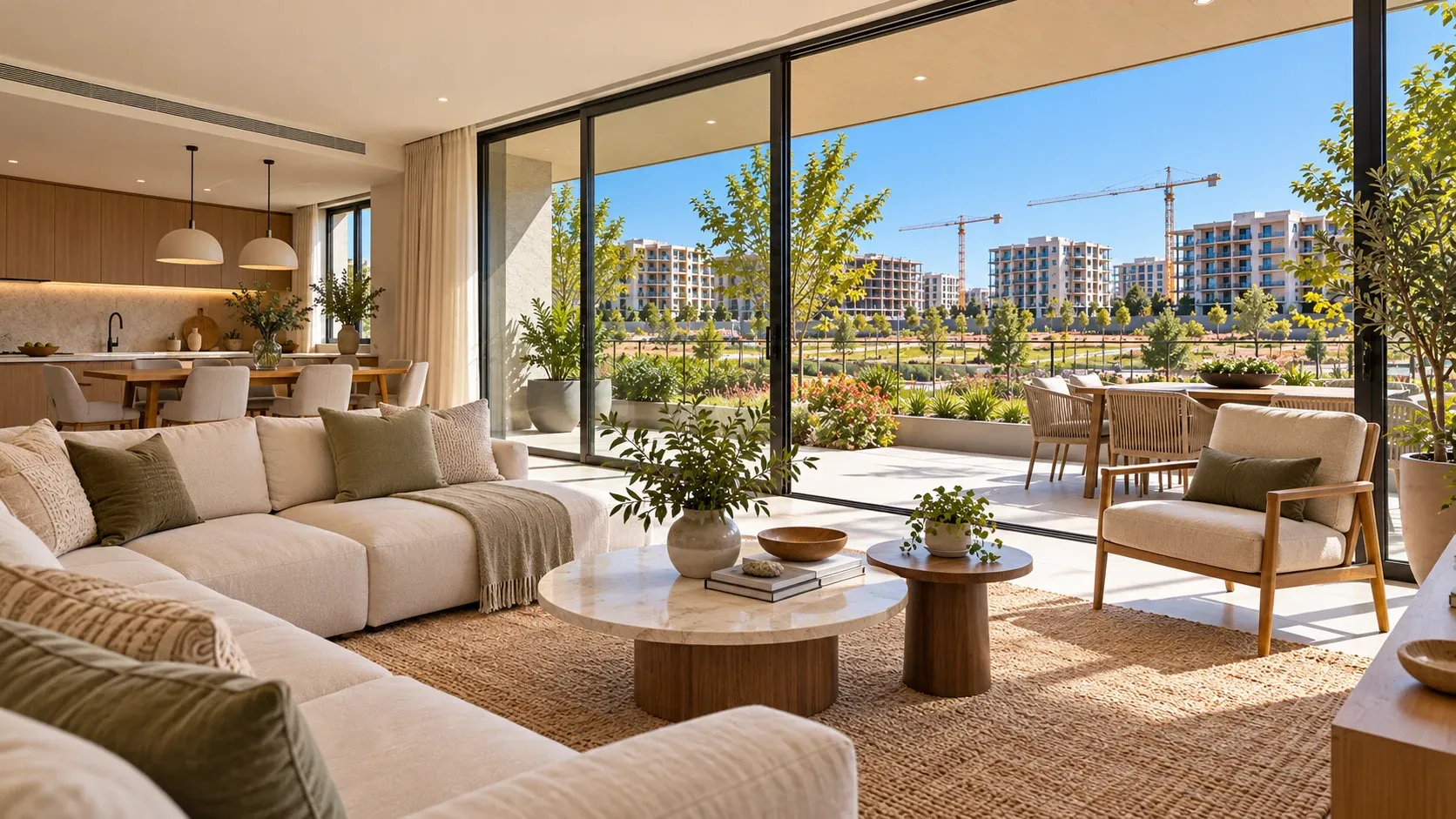 Materiales y acabados en apartamento modelo contemporáneo