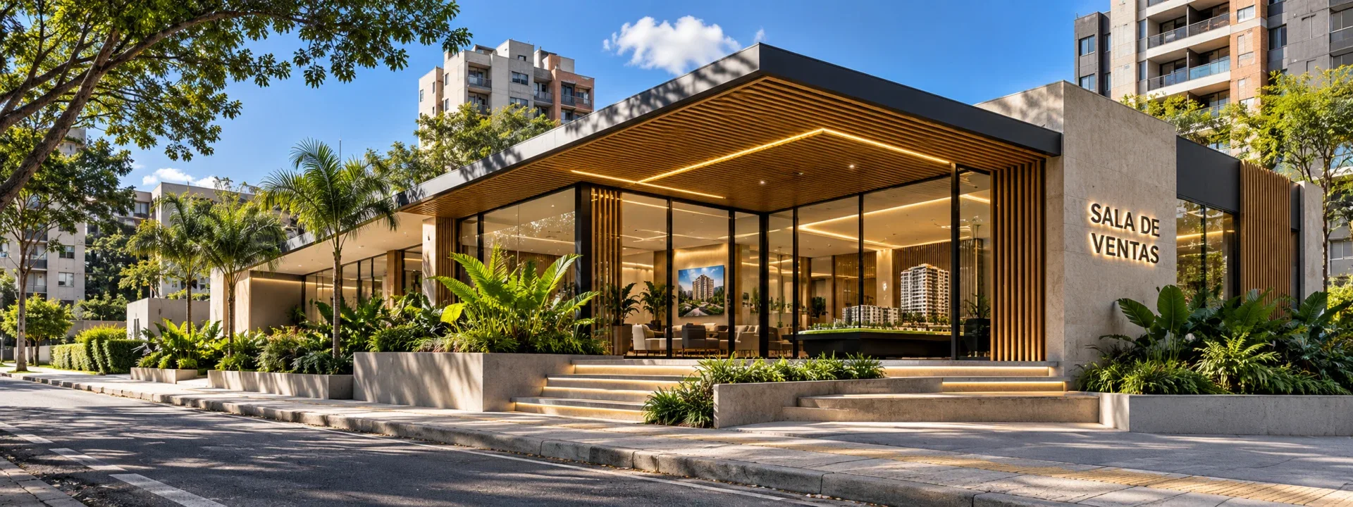 Sala de ventas premium para proyecto inmobiliario
