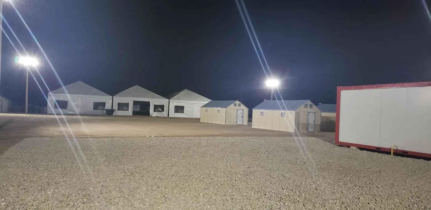 Campamento para obras y operaciones en campo