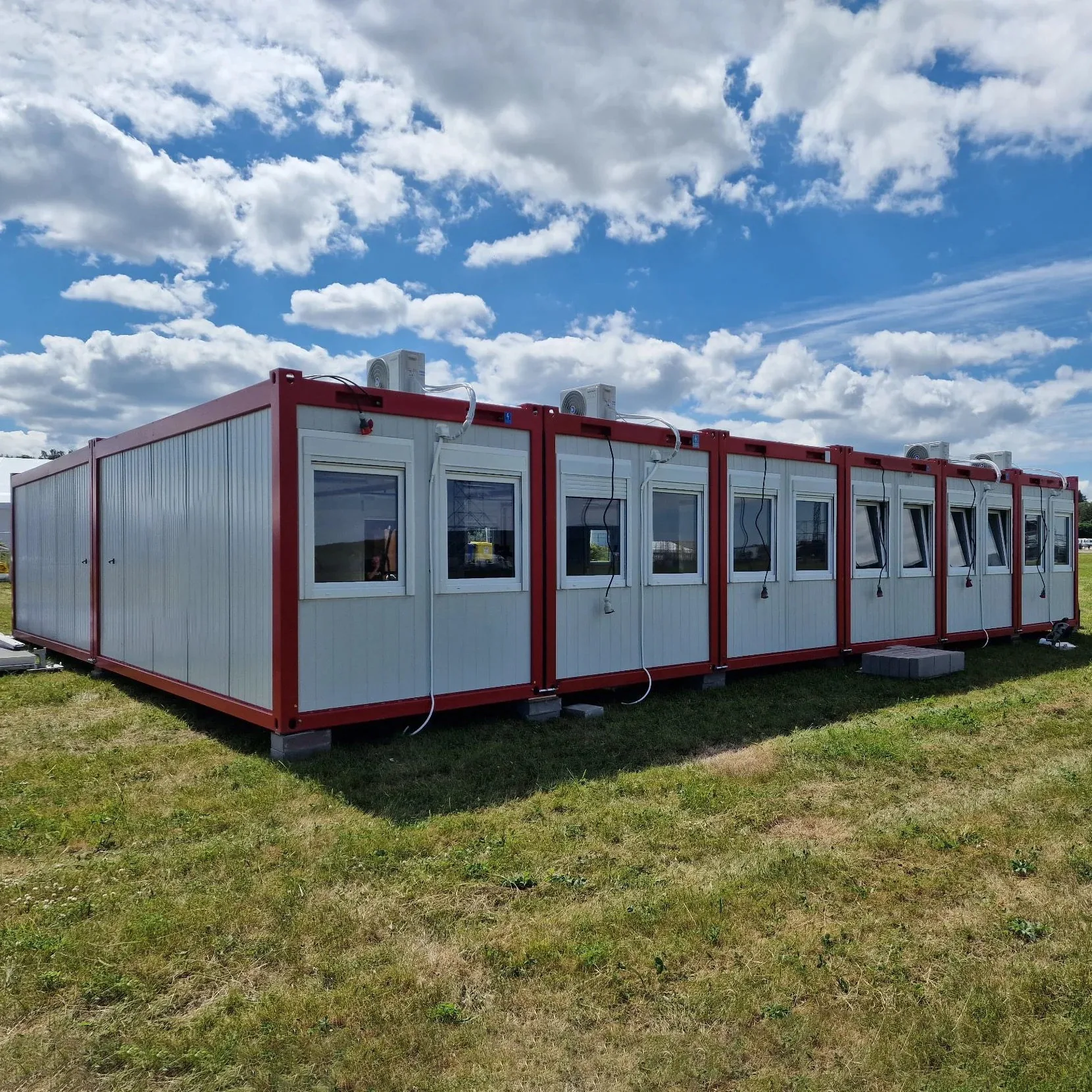 Oficina modular prefabricada para operación en obra